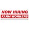 Signmission Now Hiring Farm Workers Banner Apply Inside Accepting Application Single Sided B-30238 - alternate 1